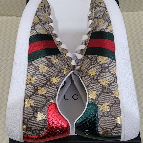 Gucci GG supreme low top ace with bees - Picture 4 of 13